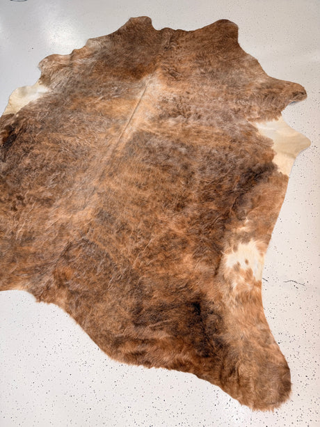 Brindle Cowhide Rug, hide #019, 212 x 228cm