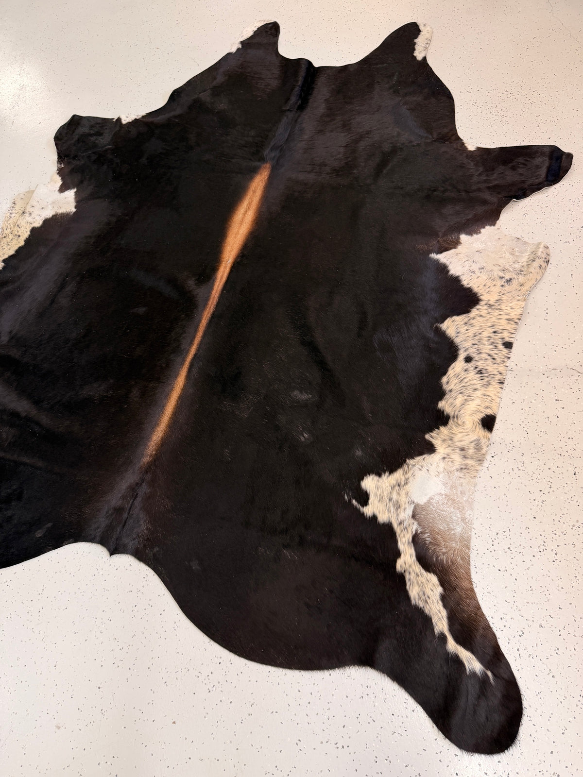 Brown Cowhide Rug, hide #002, 196 x 238cm