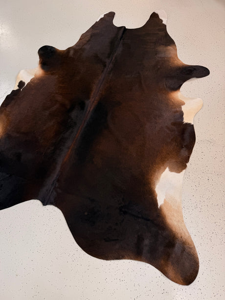 Brown Cowhide Rug, hide #003, 205 x 233cm