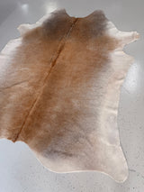 Beige Cowhide Rug, hide #012, 202 x 235cm