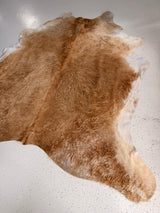 Beige Cowhide Rug, hide #017, 226 x 230cm