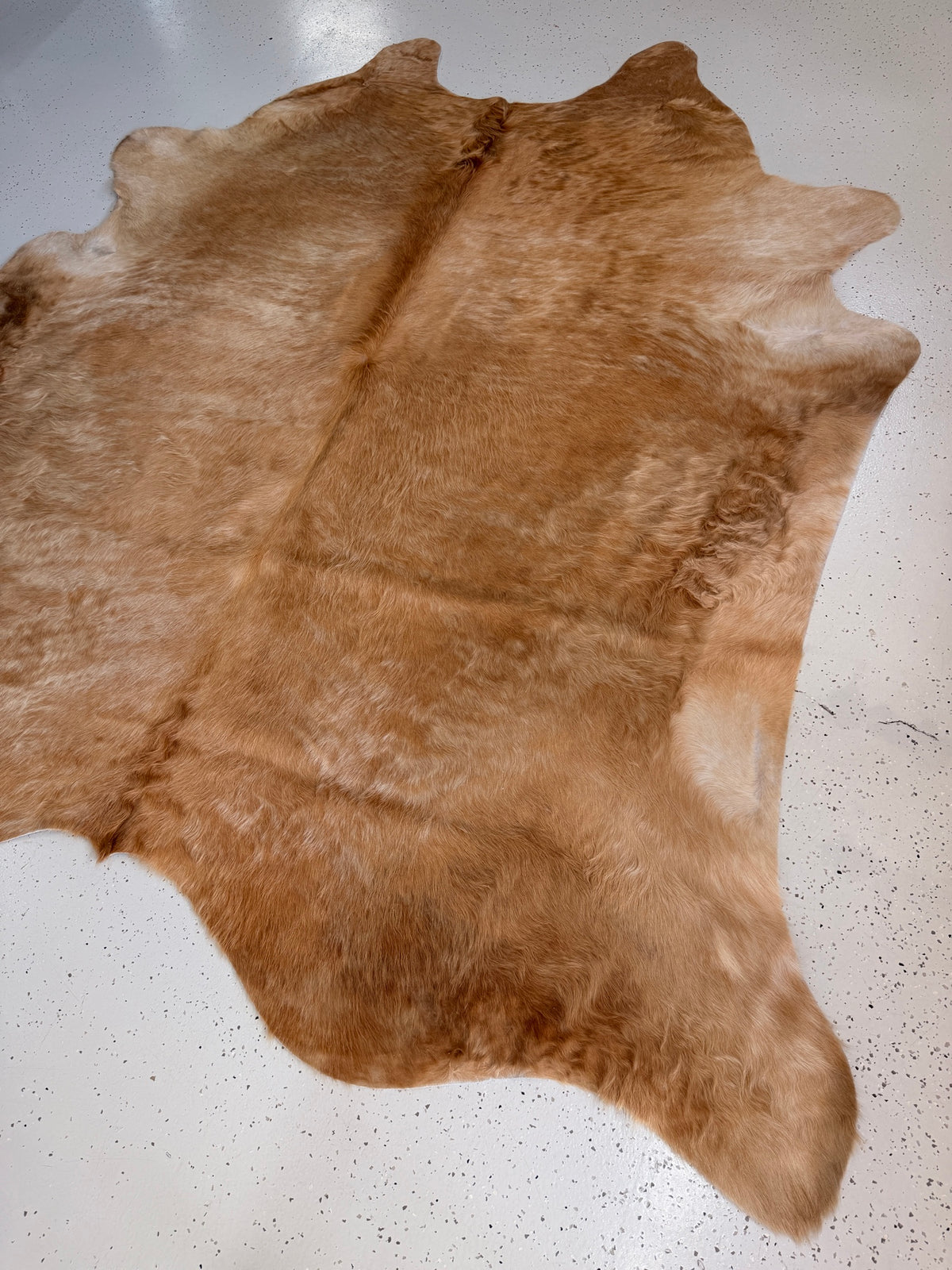 Beige Cowhide Rug, hide #027, 218 x 240cm