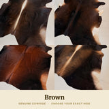 Brown Cowhide Rug - choose your exact hide