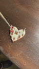 Jumbo Heart Shape Cowhide Keychain
