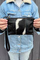 Fern Mini Clutch/Handbag - Black