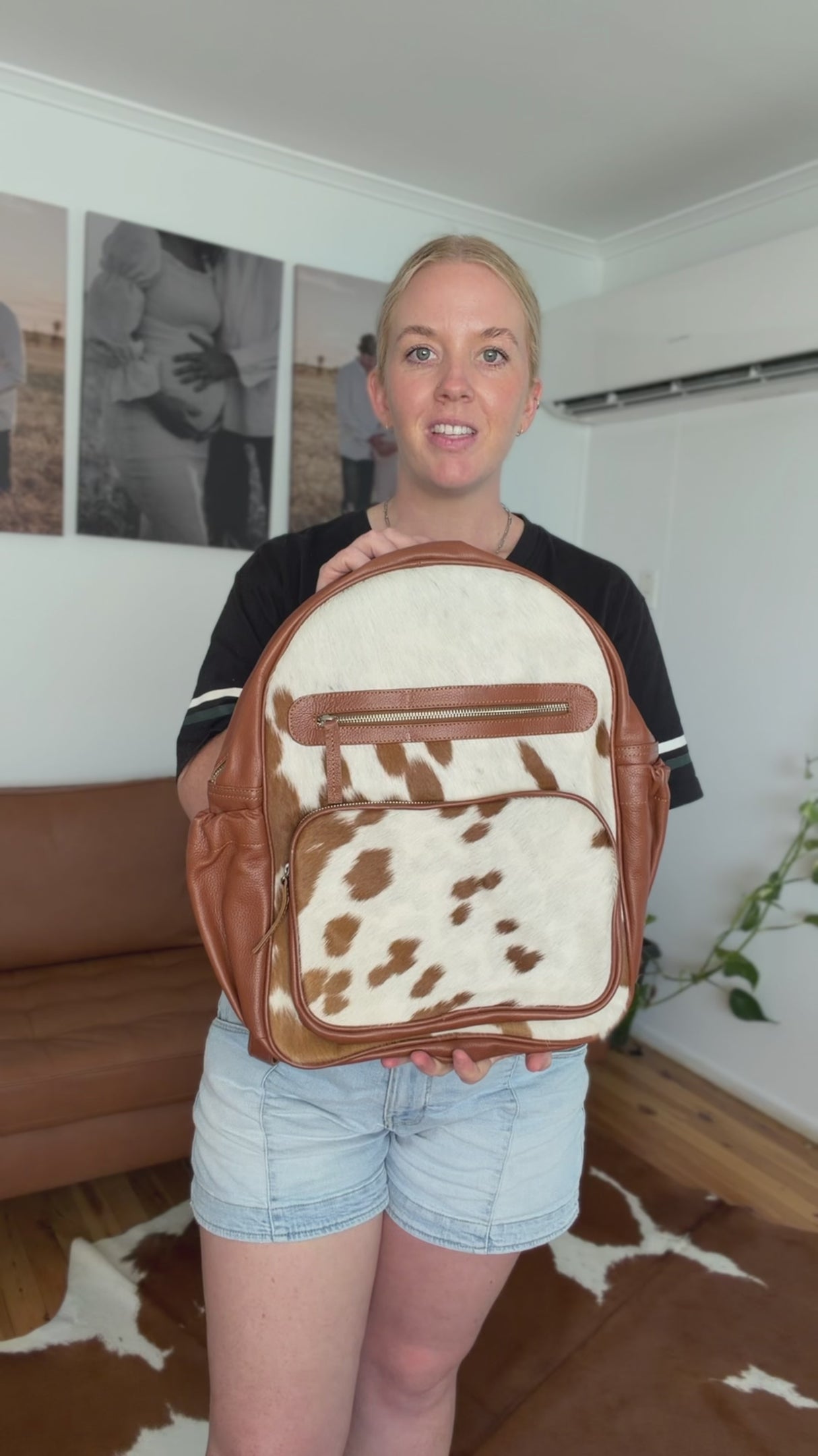 Betty Backpack Cowhide Leather