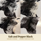 Salt and Pepper Black Cowhide Rug