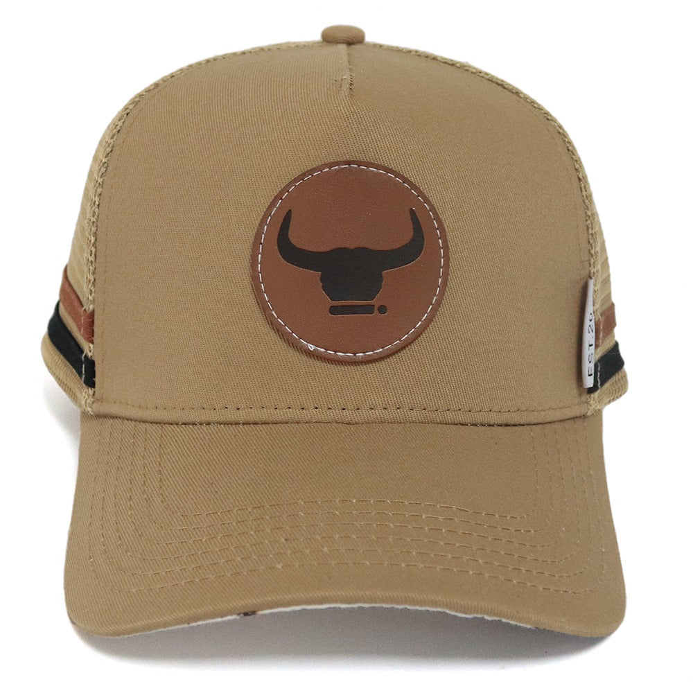 C.A Signature Trucker Cap - Leather - Brown