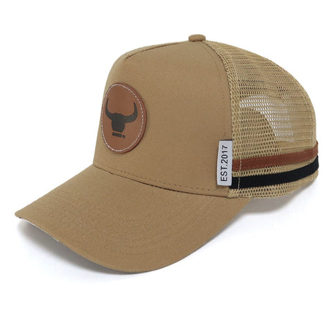 C.A Signature Trucker Cap - Leather - Brown