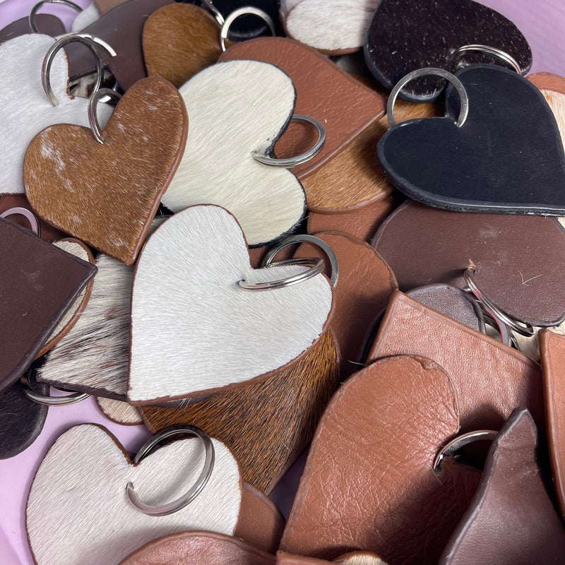 SECONDS -  Cowhide Keychains